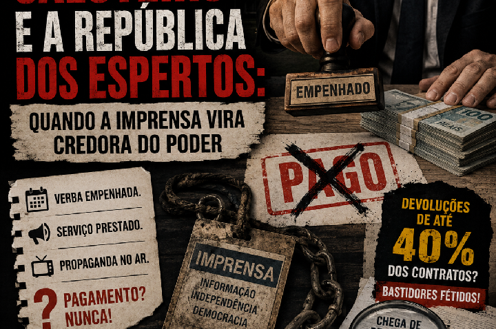 O PODER CALOTEIRO E A REPÚBLICA DOS ESPERTOS: QUANDO A IMPRENSA VIRA CREDORA DO PODER