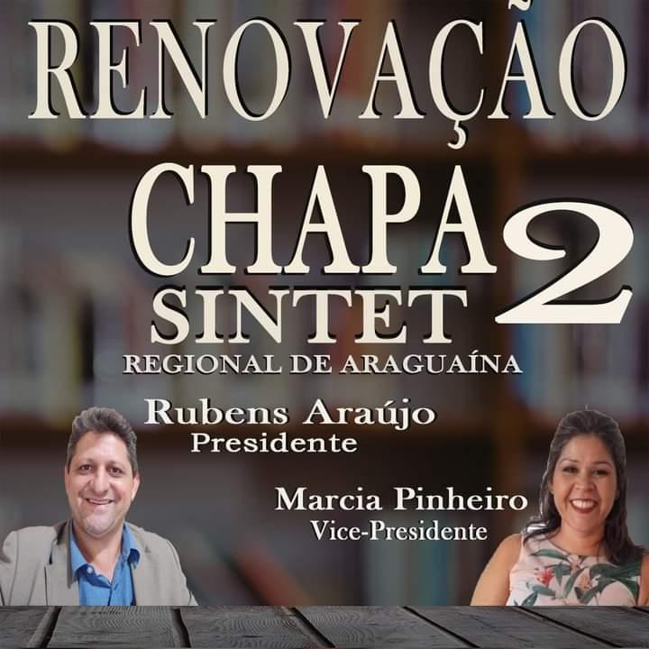 Professor Rubens Araújo é candidato a presidente do SINTET de Araguaína
