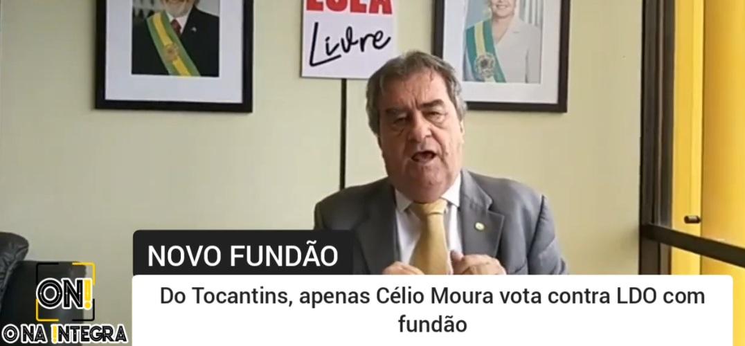 Do Tocantins, apenas Célio Moura vota contra LDO com novo fundão