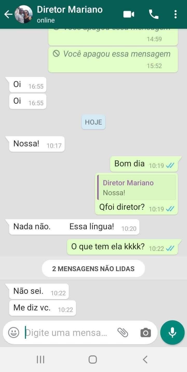 Print de conversas, revelam que diretor do colégio Guilherme Dourado também assediou alunas
