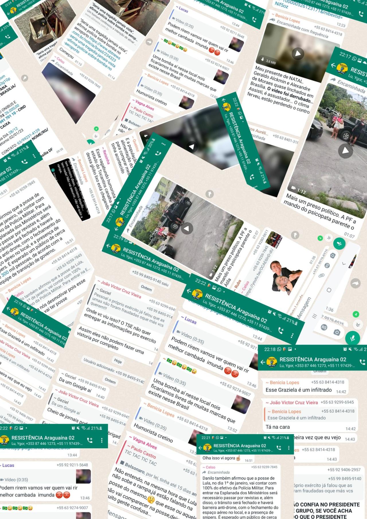 Infiltrado: jornalista traz diálogos de grupo de bolsonaristas extremistas de Araguaína