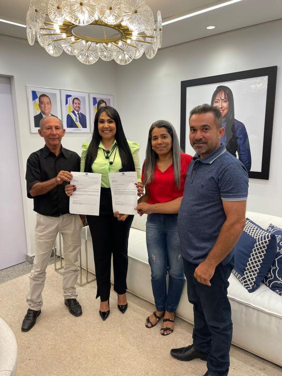 Janad Valcari recebe vereadores de Jaú do Tocantins e reafirma compromisso com o município